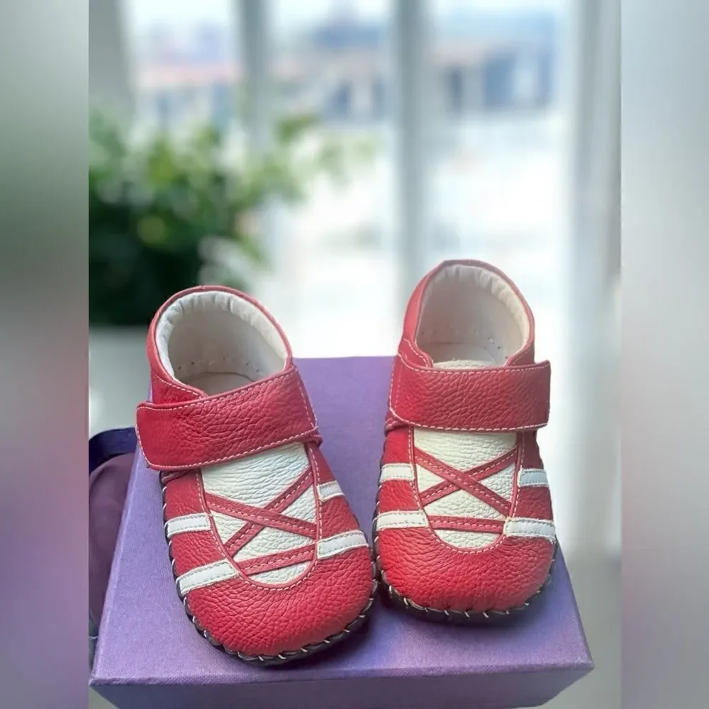 PEDIPED Hand Stitched Braden soft-soled Leather Baby Shoes Size 6-12 Months